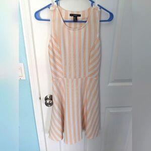 Peach striped dress